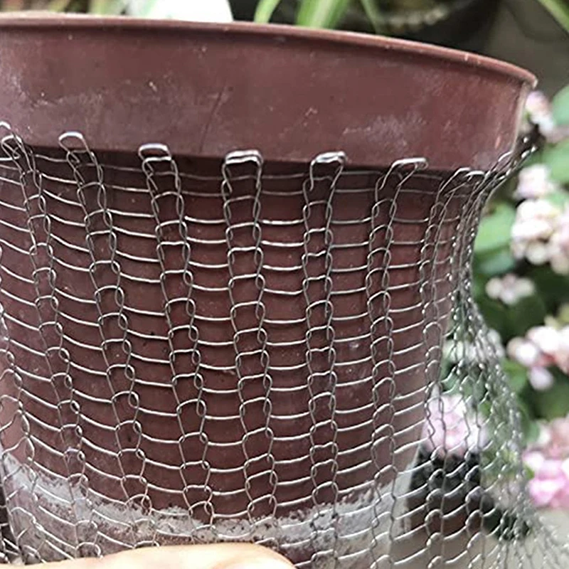 Stainless Steel Metal Mesh Bags Flower And Plant Root Bites Woven Insect Mesh Bags Stainless Steel Woven Mesh Bags Pot 60*60cm