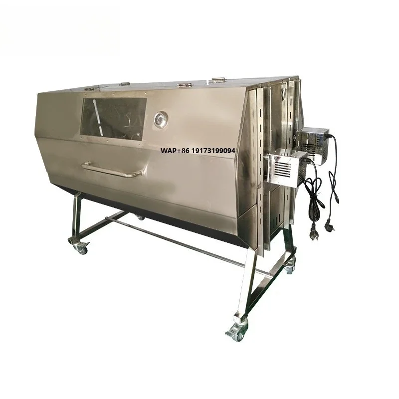 Double Roast Position Spit Roaster Party Bbq Barbecue Grill with Hood Gas Grills Food Grade Stainless Steel 304 HDL04