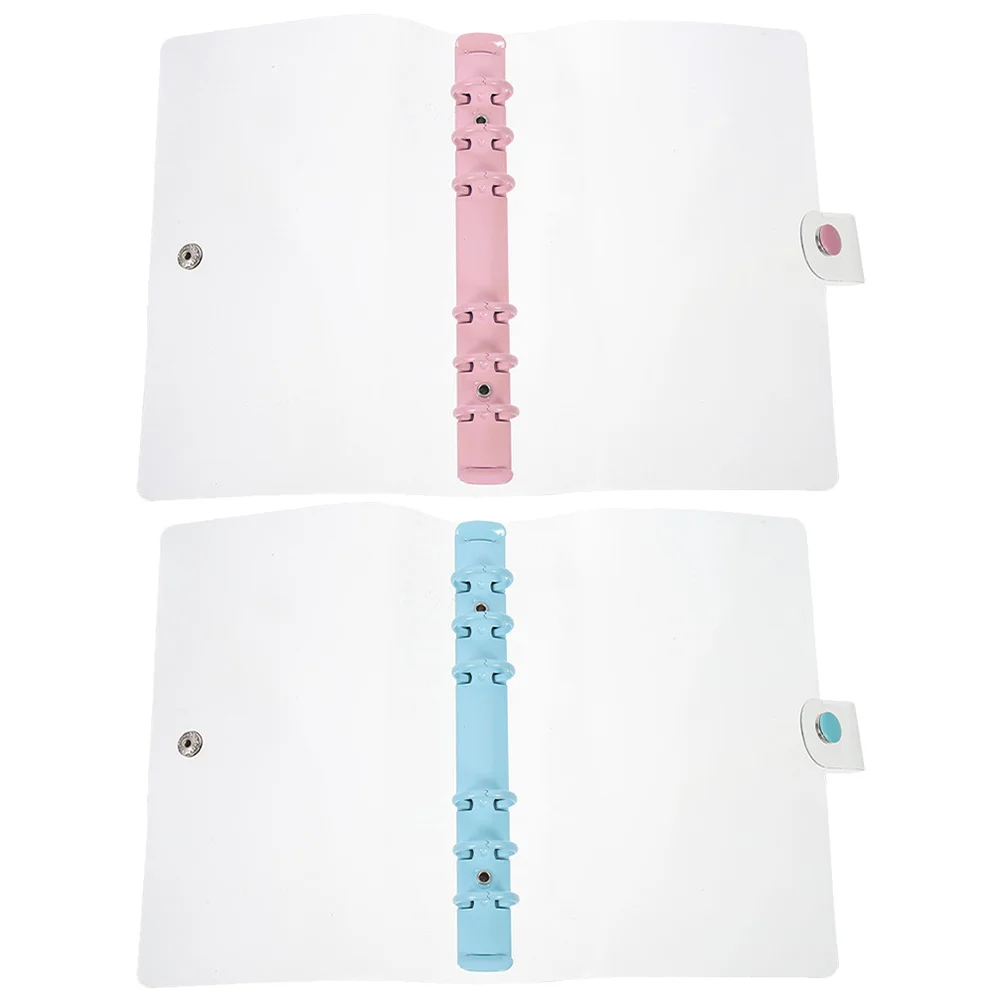 2 pezzi A6 raccoglitore trasparente con coperchio in plastica, organizer regolabile per documenti, custodia per file da ufficio, custodia per pianificatore