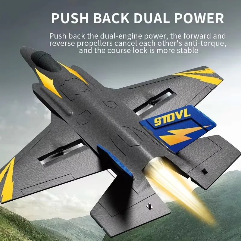 New Z57 Four Channel Remote Control Aircraft F35 Fighter Epp Foam Fixed Wing Foam Aircraft Simulation Model Toy Holiday Gift