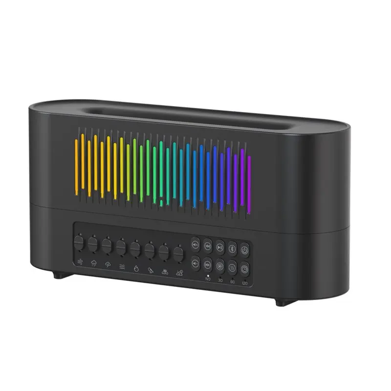 

Аромадиффузор A74G с Bluetooth-колонкой, диффузор для эфирных масел, эффект мерцающего пламени, 260 мл, генератор белого шума для сна