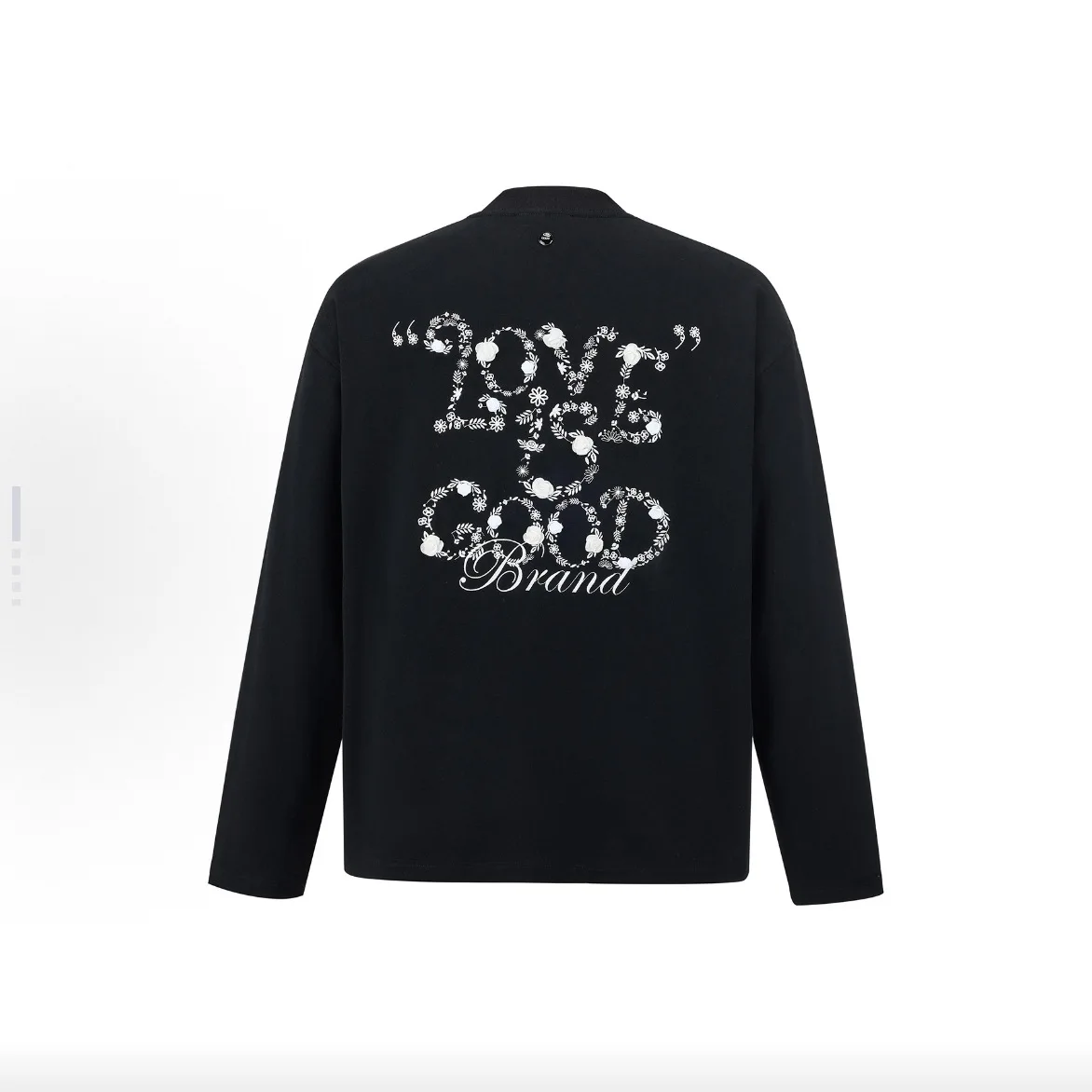 Goodbrand New 2026 High-Quality GOOD Long-Sleeve Floral Bird-Patterned 3D Design Light Luxury Fashion T-Shirt