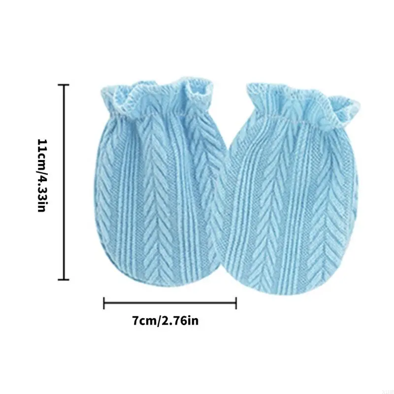 صغار صغار الصفر الصغار أغطية يدوية القطن الناعم ميزة التصميم المرن معصم تنفس لمدة 0-1 #6