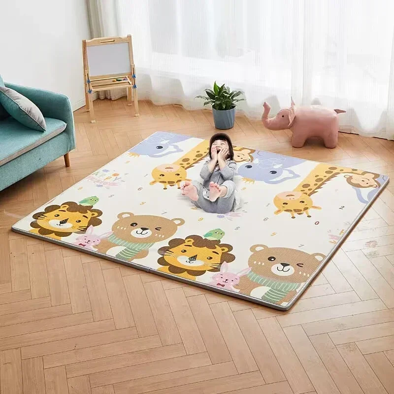 طفل تلعب حصيرة لعب للأطفال سلامة البساط Playmat تطوير حصيرة غرفة الطفل الزحف وسادة السجاد 5 أحجام 2 سمك للاختيار #4
