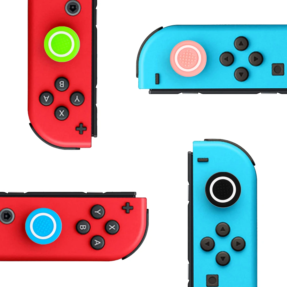 2pcs Silicone Analog Thumb Grip Caps Compatible with Nintendo Switch OLED/Switch Lite/Switch Joystick Protective Cover