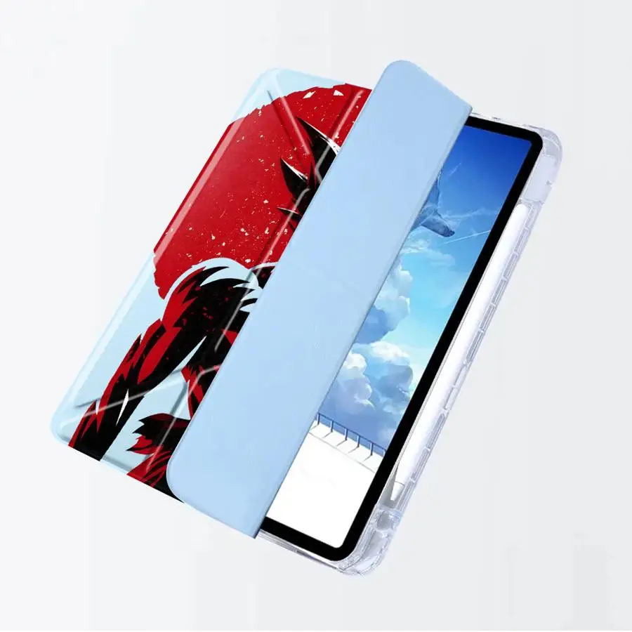 D-ragonS BallS Holder Cover Tablet Case For iPad Pro 2025 Air 4 5 M3 M2 M4 11inch Pro 11th 10th 9th 8th 12 Mini 6 7 Y-Fold