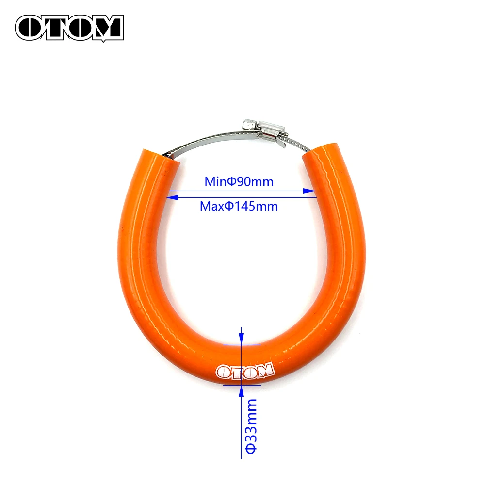 OTOM Universal Motorcycle Exhaust Pipe Protection Ring Muffler Rubber Guard For KTM CRF KXF YZF RMZ AVANTIS MOTOLAND BRZ KAYO GR