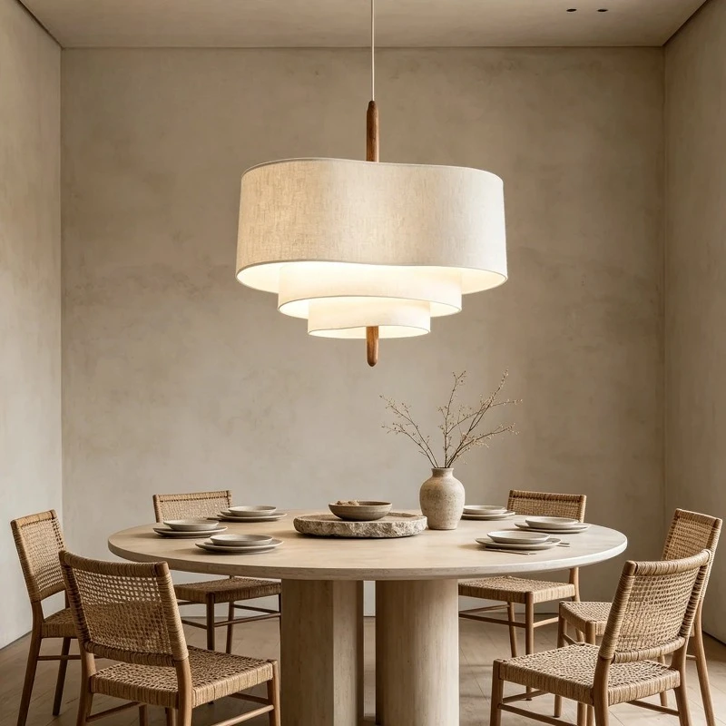 Pendant lights, home decoration, dining, bedroom chandeliers, fabric bedroom main lights