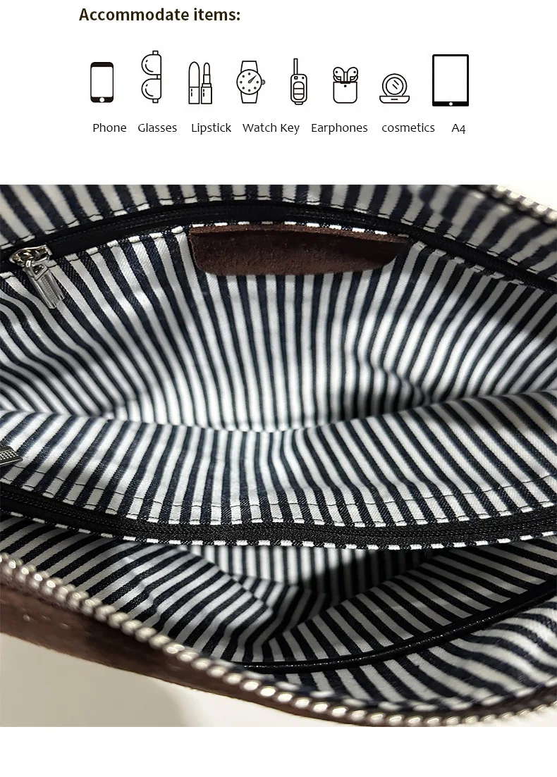 حقيبة نسائية قابلة للتحويل من جلد نوبوك مقاس 2025 A/W - حقيبة كتف من الجلد بتصميم CloudTouch تحت الإبط للتنقل في المناطق الحضرية والعمل، محفظة كتف #6