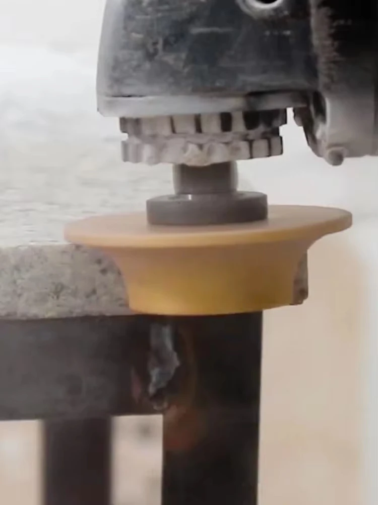 1PC 보어 20mm 직경 3inch/75mm 건식 진공 브레이징 다이아몬드 그라인딩 휠 Demi-bullnose Edge Profile Grinding Disc 대리석 화강암