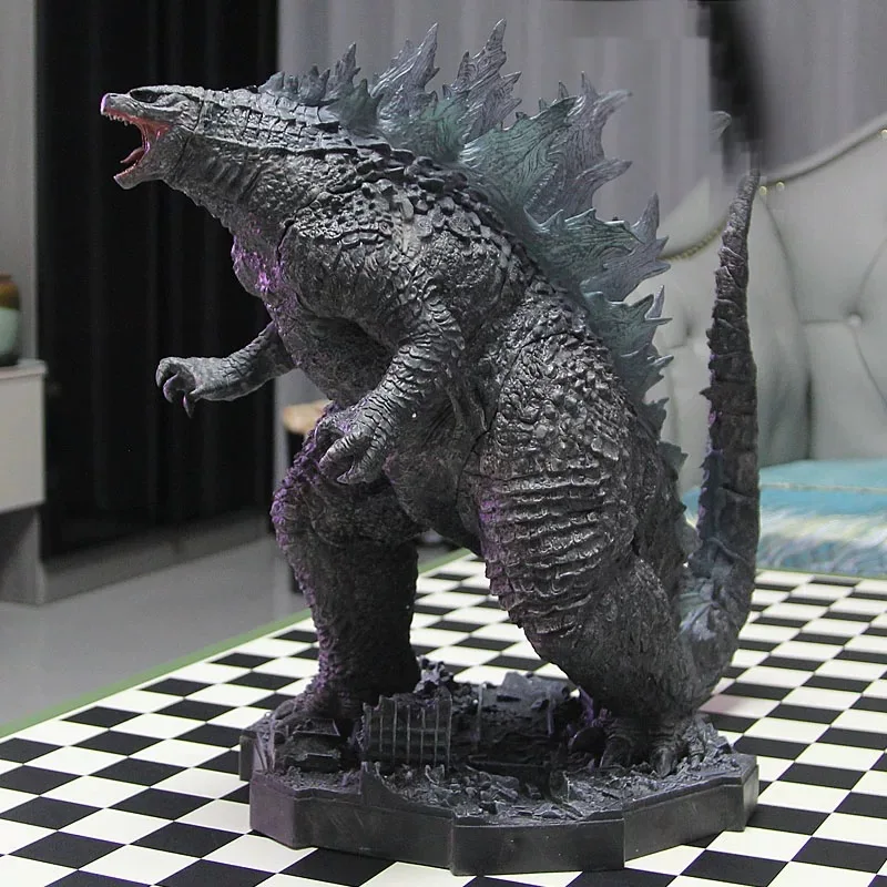 50cm Movie Godzilla Figure King Kong Vs Godzilla Action Figures Heat Ray Light Giant Monster Gojira Statue Pvc Anime Model Gifts