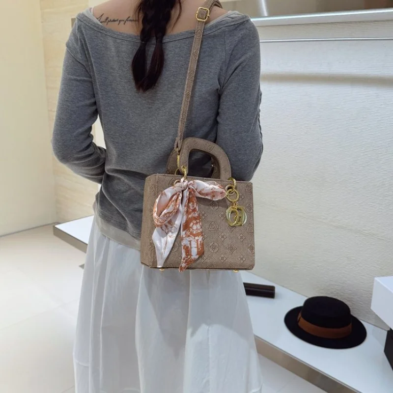 

Airy 2025 Новая женская роскошная брендовая кожаная большая сумка известного дизайнера, простая, популярная, повседневная ​