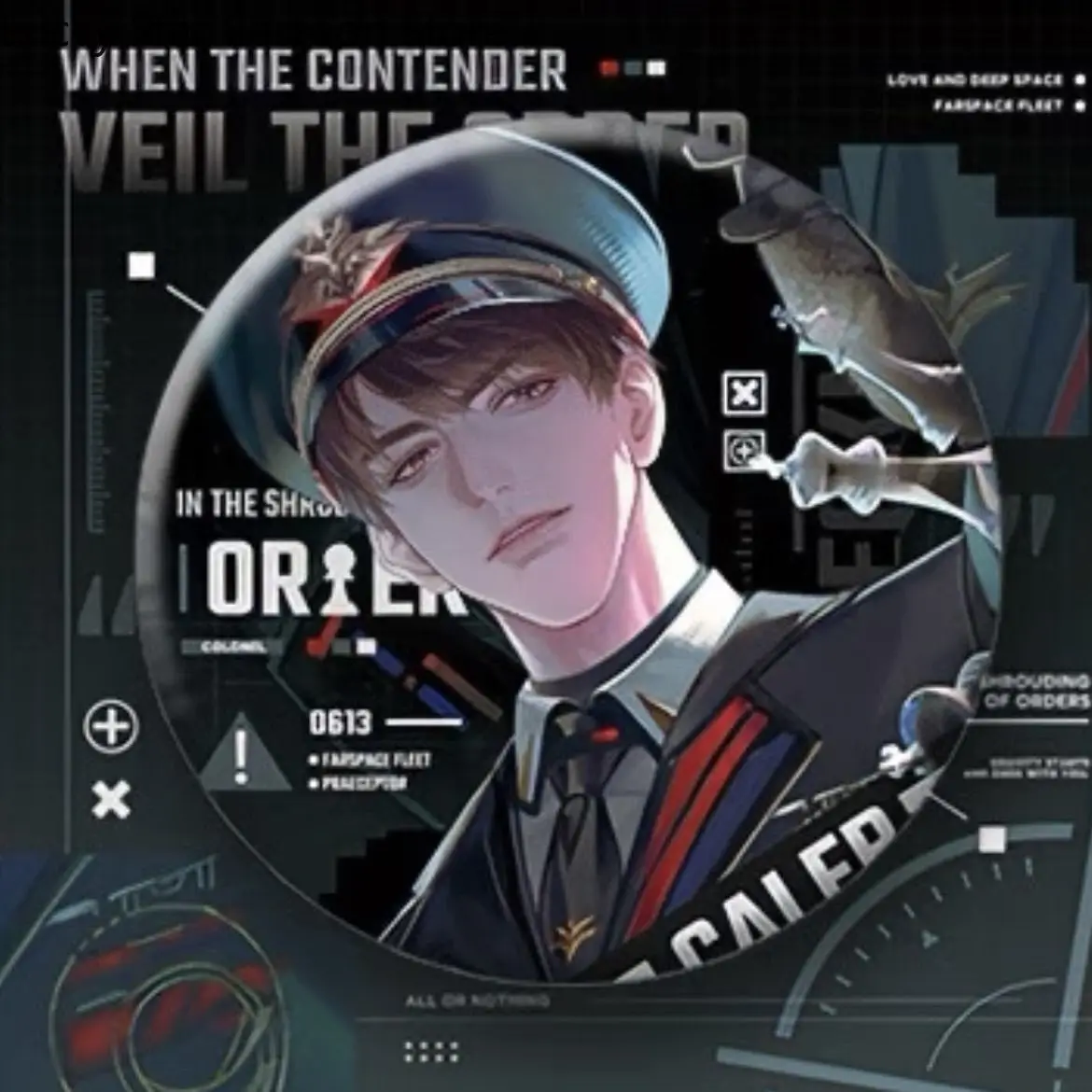 لعبة الحب والعميق كاليب كوسبلاي شارة كرتونية علامة واقفة حلية حامل أكريليك سلسلة ملابس السباحة هدية الهالوين