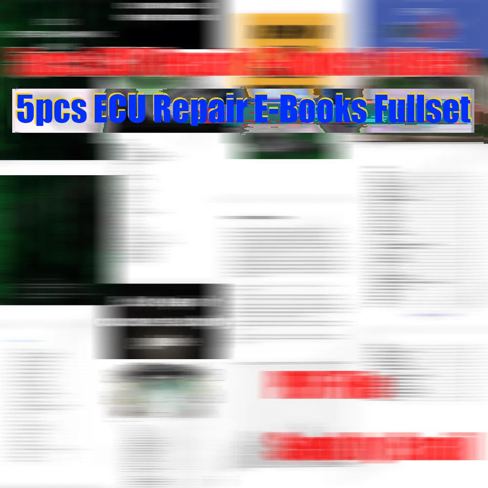 

5pcs ECU Repair E-Books Fullset Study Guide PDF File ECU Modules Reprogramming Course for Workshop Car Truck Diagnostic Helper