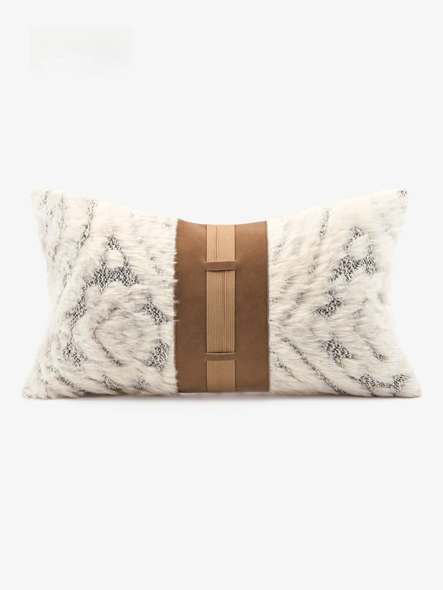 

Modern Minimalist Wool Velvet Patchwork Sofa Living Room Pillow Sample Room Long Waist Pillow Villa Hotel Luxury Feel