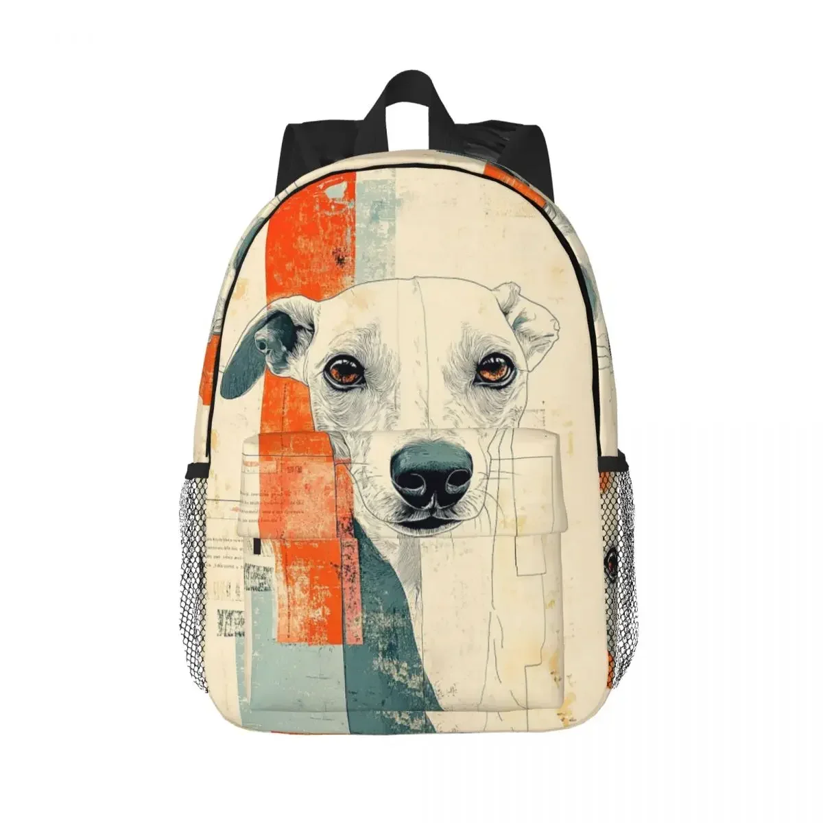 

Милый рюкзак для собак борзой уиппета, Лидер продаж, рюкзак большой емкости для мальчиков и девочек, сумка для книг, сумки на плечо для мужчин и женщин, школьная сумка