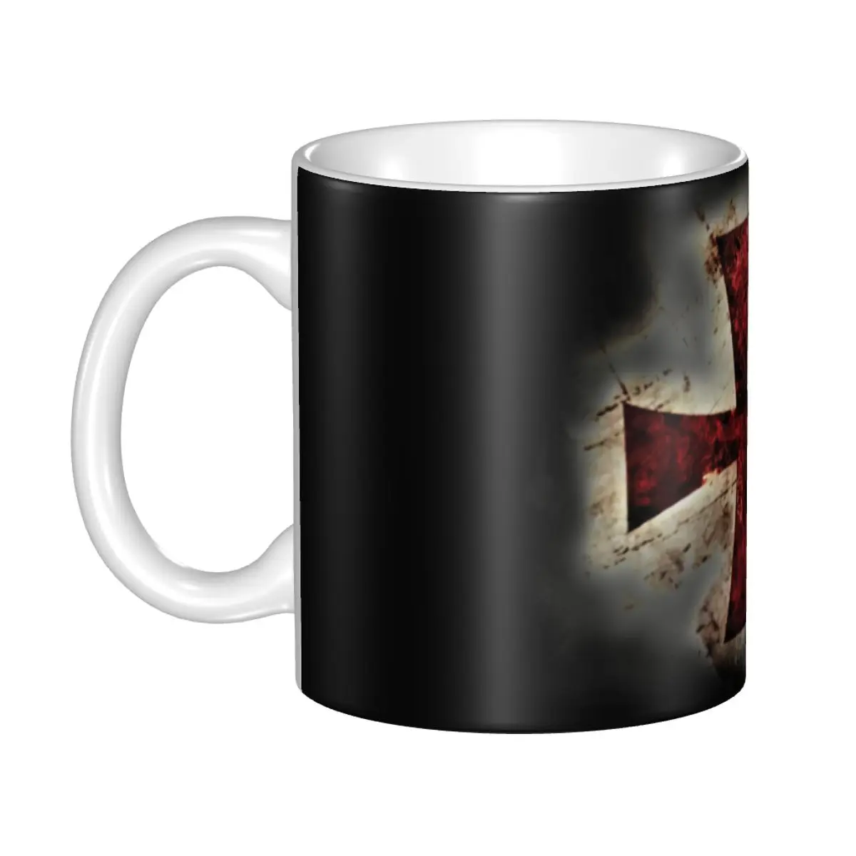 

Knights Templars Cross Medieval Coffee Mugs DIY Custom Crusader Ceramic Mug Creative Gift