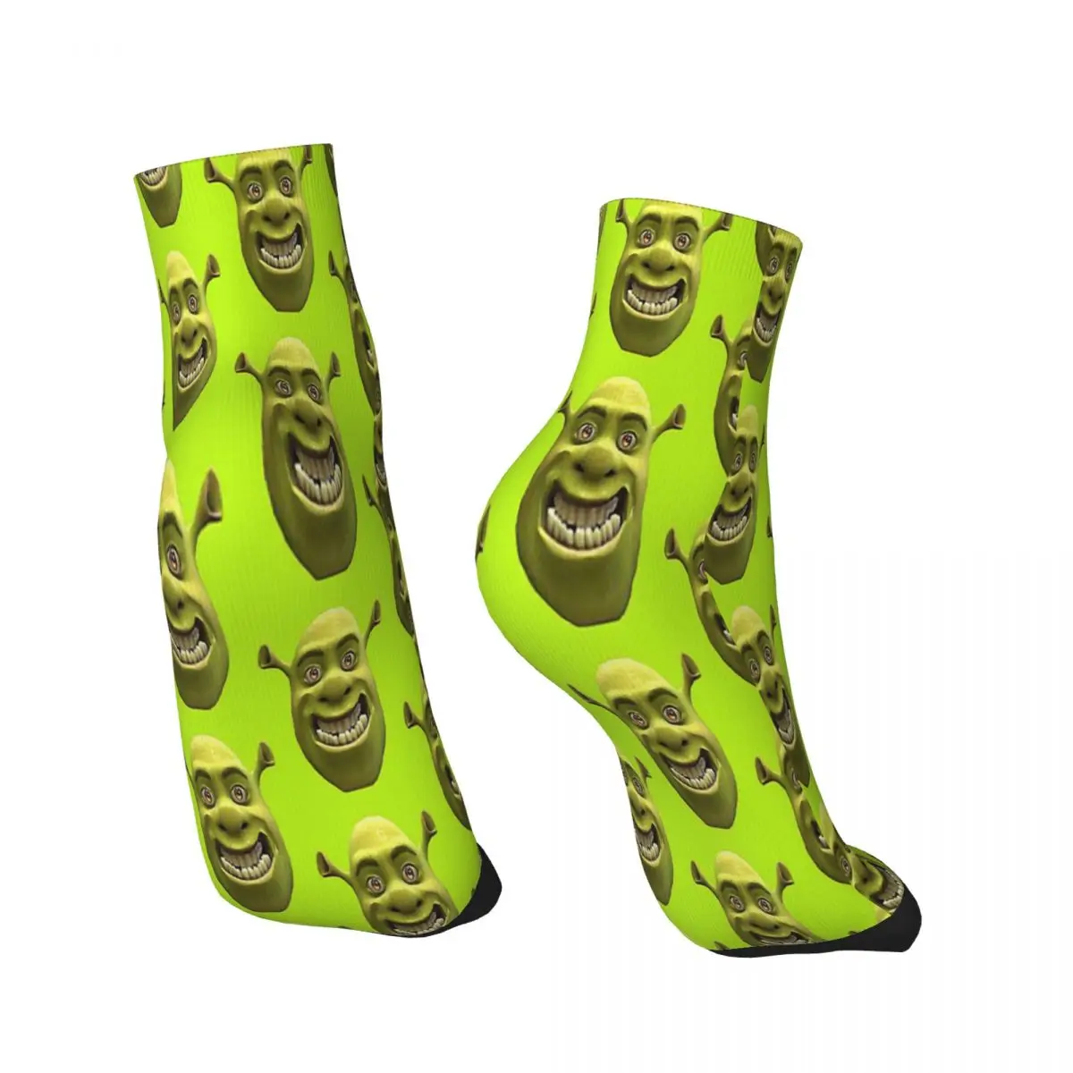 Pun Shrek Green Schreck Comedy Film Ankle Socks Male Mens Women Summer Stockings Harajuku