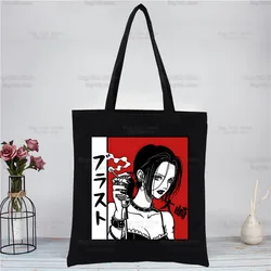 Nana Osaki Japanese Anime Manga Shopper Bag Canvas Tote borse a tracolla BLAST Shopping Bag borse di stoffa nere Eco Friendly