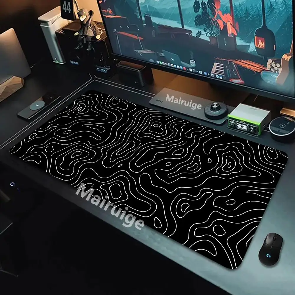 Alas Mouse Cair Alas Meja Permainan Kantor Komputer Besar XXL Alas Mouse Keyboard Gaming Karet Antiselip Bantalan Meja Panjang