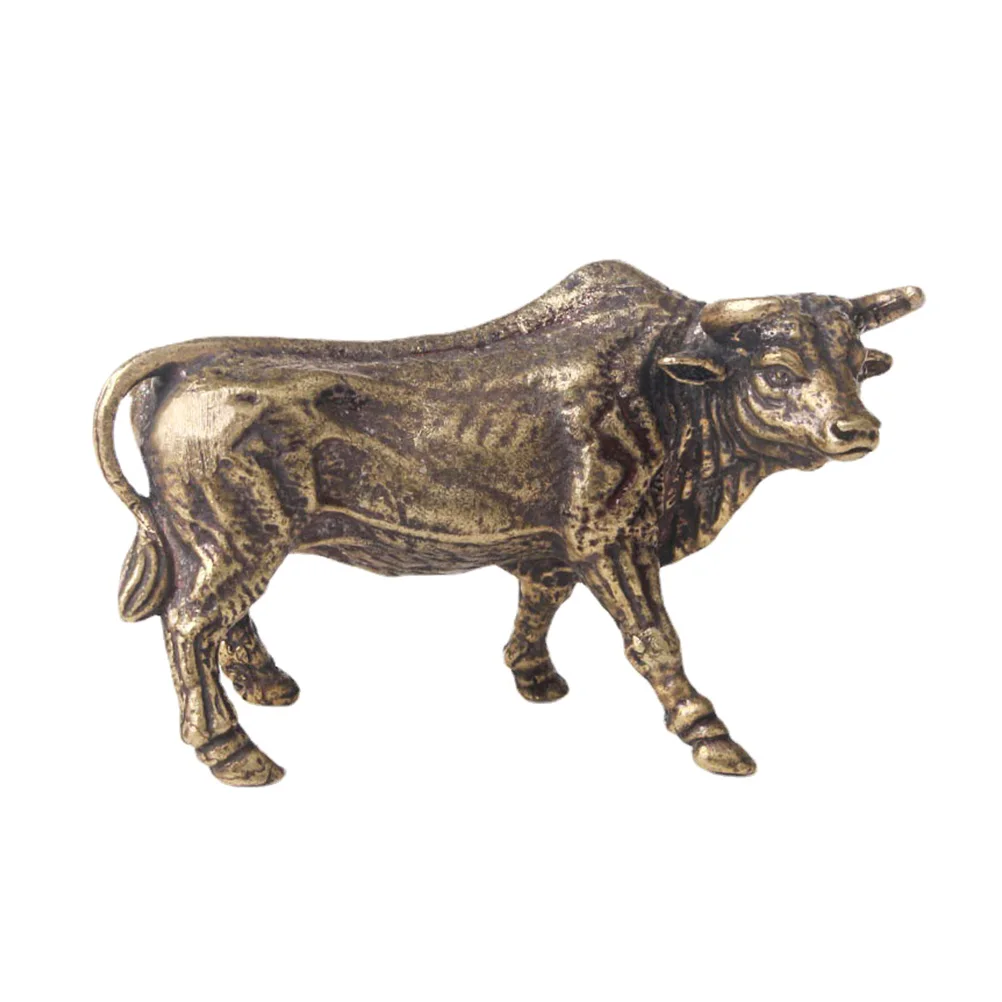 

Brass nament Desktop Adornment Statue Figurines Tabletop Decor Home Furnishing Vintage Look Smooth Surface Practical