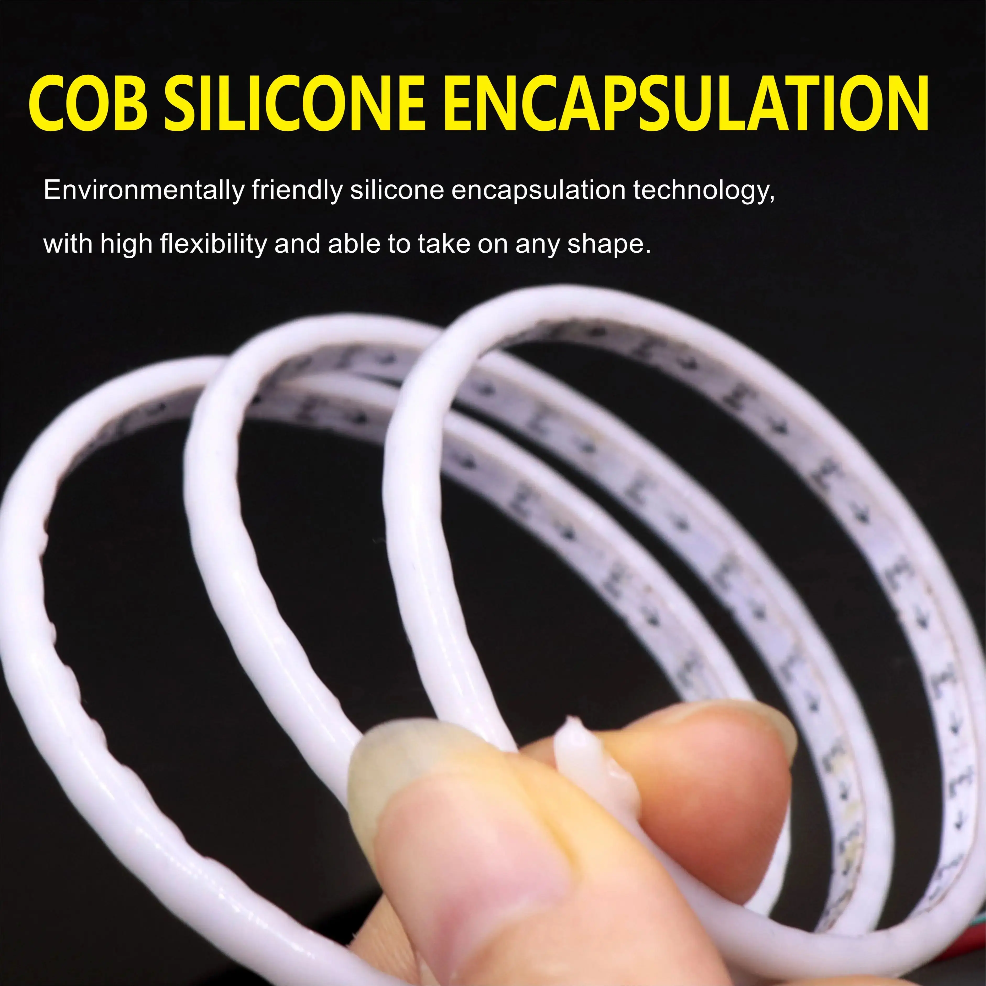 3mm Width 5V High Density Flexible Smart Pixel COB RGB Addressable WS2812B LED Strip 160/240 LEDs per Meter COB RGB WS2812 LED S