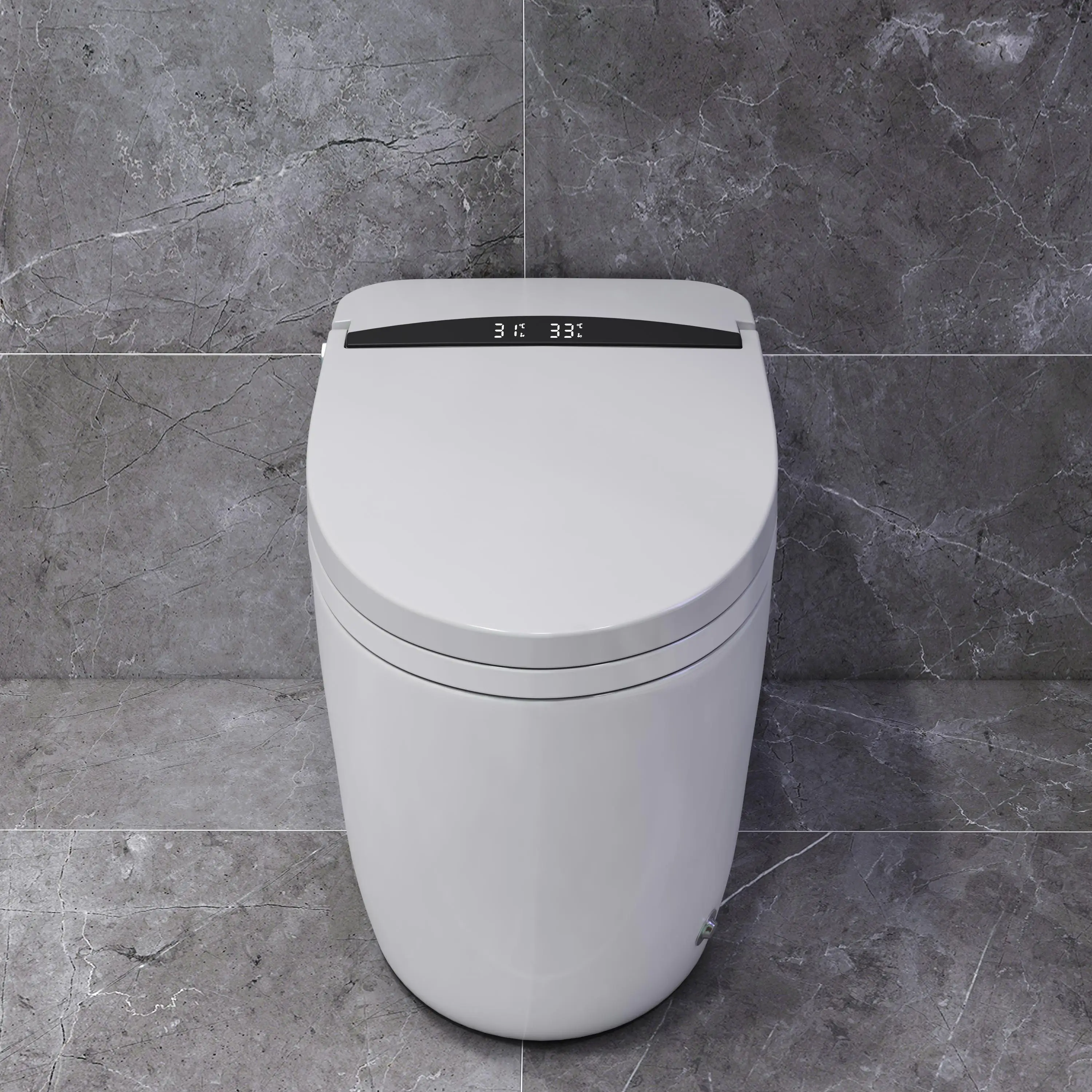Smart Household Toilet Large Diameter Ceramic Deodorant Super Siphon High Capacity Remote Control Flush Seat Heating Feature