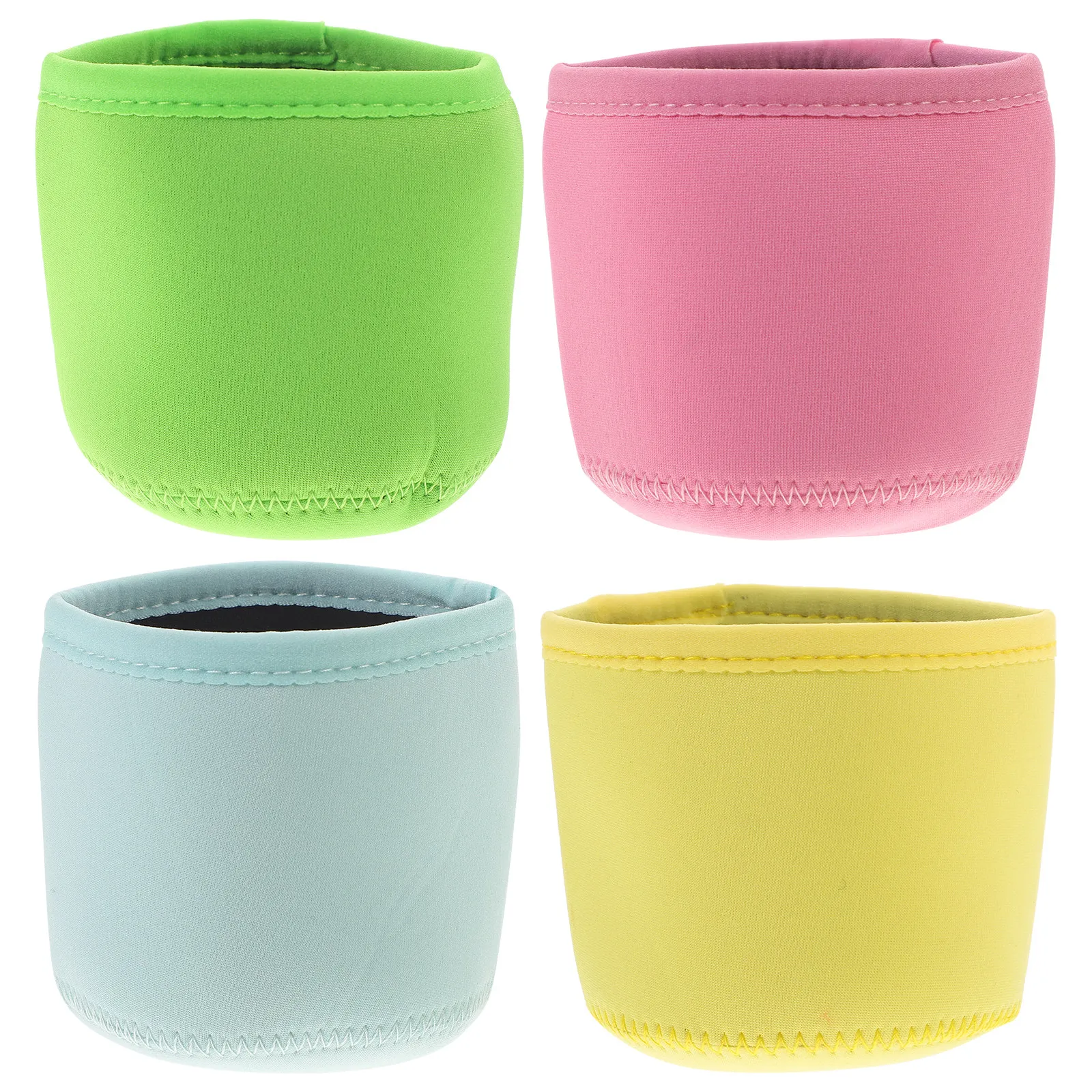 

Набор из 4 многоразовых термоизолированных нескользящих чехлов для стаканов для мороженого: сохраняют низкую температуру, больше не мокрые руки, можно мыть в посудомоечной машине