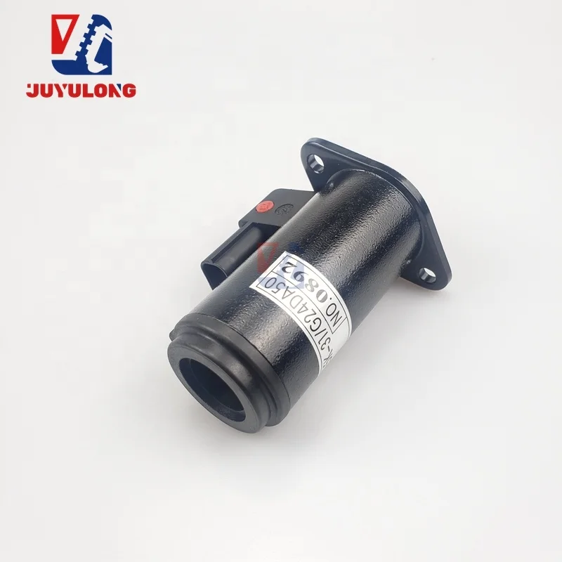 JUYULONG Excavator Accessories  For Kobelco SK200/230/250/330-6E/8  solenoid valve coil excavator accessories KWE5K-31/G24DA50