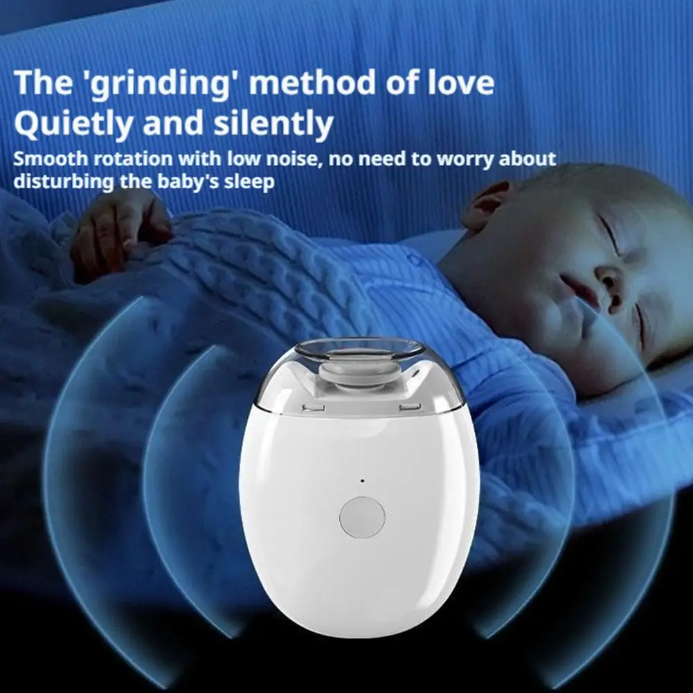 Cortauñas eléctrico 2 en 1 con luz LED, amoladora de uñas automática para bebés y adultos, Mini herramientas de manicura para el cuidado de las uñas