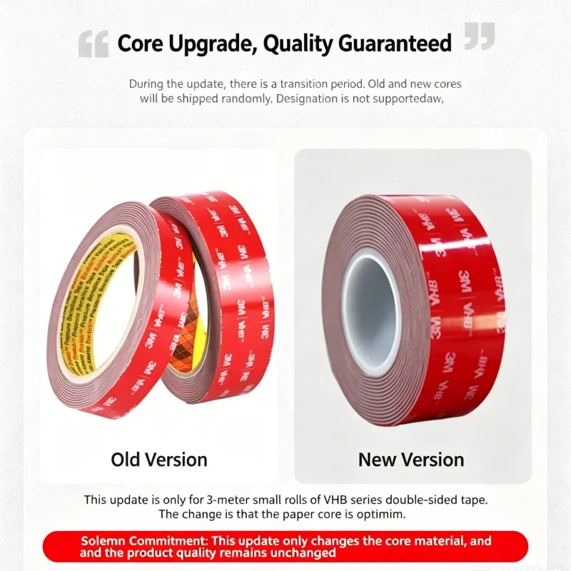 3M VHB5608 Super Strong Double-Sided Tape High-Viscosity No Residue Automotive Tape Waterproof for Car Ornaments Fixing Adhesive