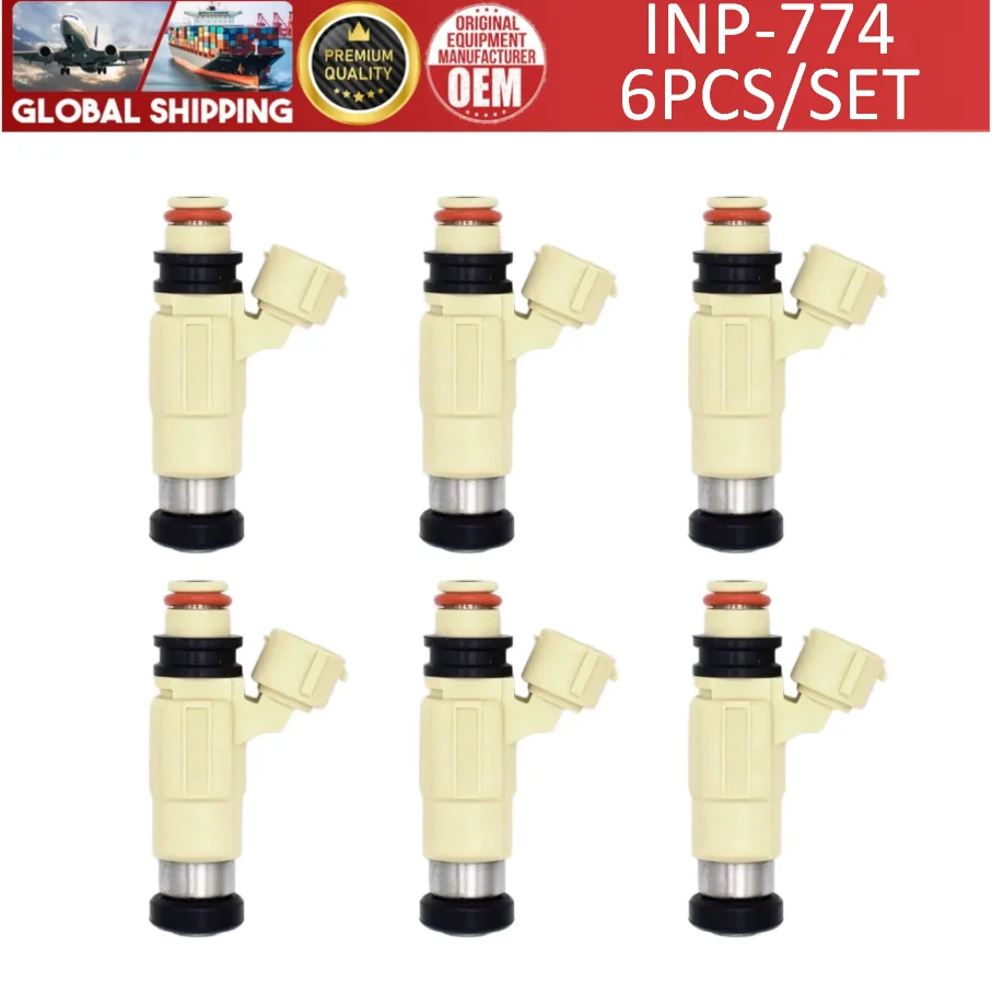 INP-774 High Quality 4/6pcs Fuel Injector For 99-05 Chrysler Dodge Suzuki Mitsubishi 2.0L 2.4L 2.5L 2.7L 3.0L#15710-52D00 CDH240