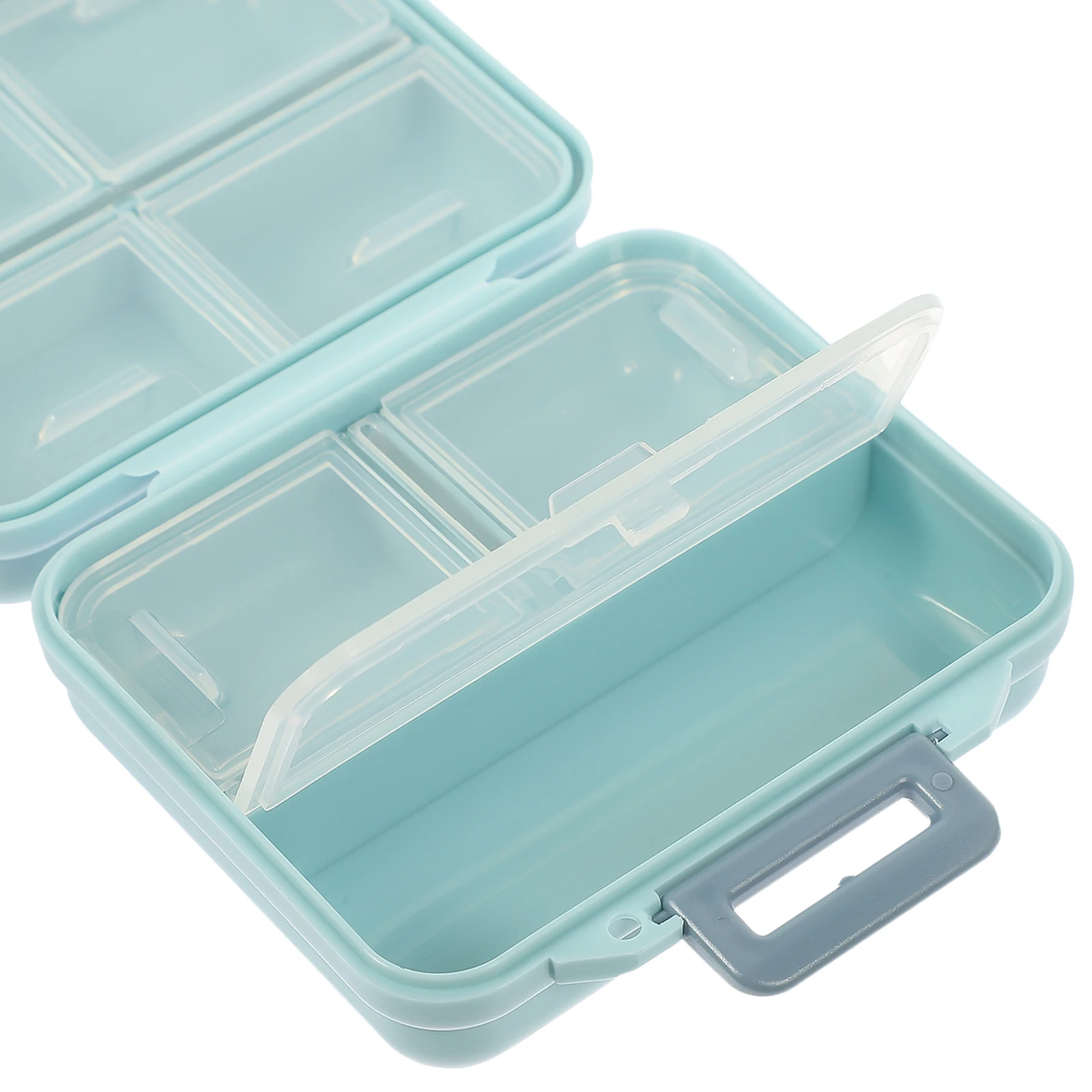 

Plastic Pills Box Portable Storage Case Travel Medicine Cabinet ganizer Individual Compartments Dustproof Daily Use Large