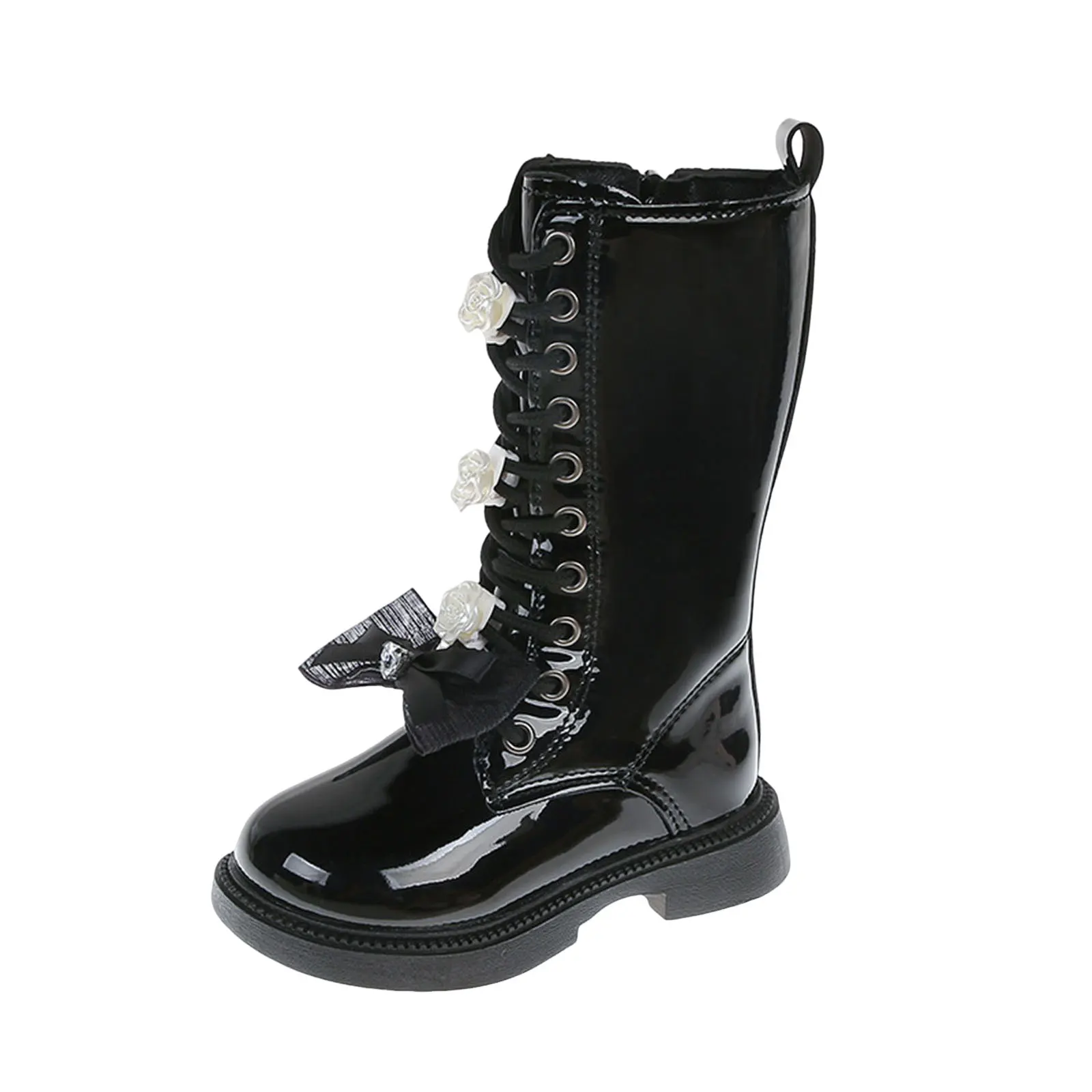 

Little Girl Boots Girls Single Boots Medium To Large Childrens High Boots Girls Fashionable Versatile Cowboy Boots for Girls