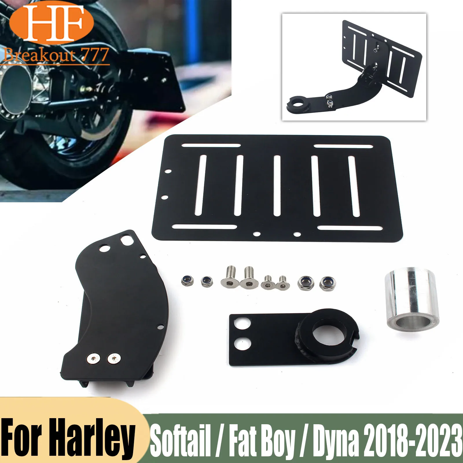support-de-plaque-d'immatriculation-arriere-pour-harley-softail-fat-boy-dyna-2018-2023-2019-2020-2021-2022