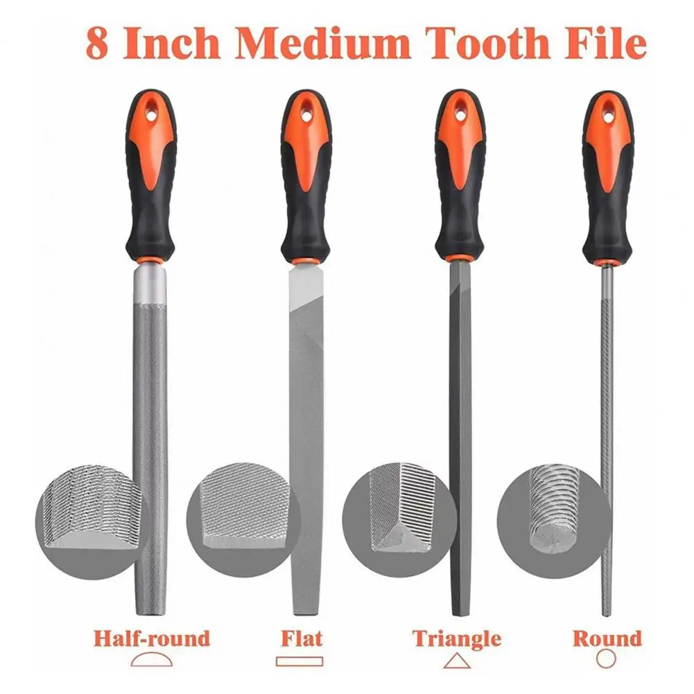 Precision Needle Files High Carbon Steel Woodworking Files Carving Tools Kit Compact Portable Multi-functional for Precision