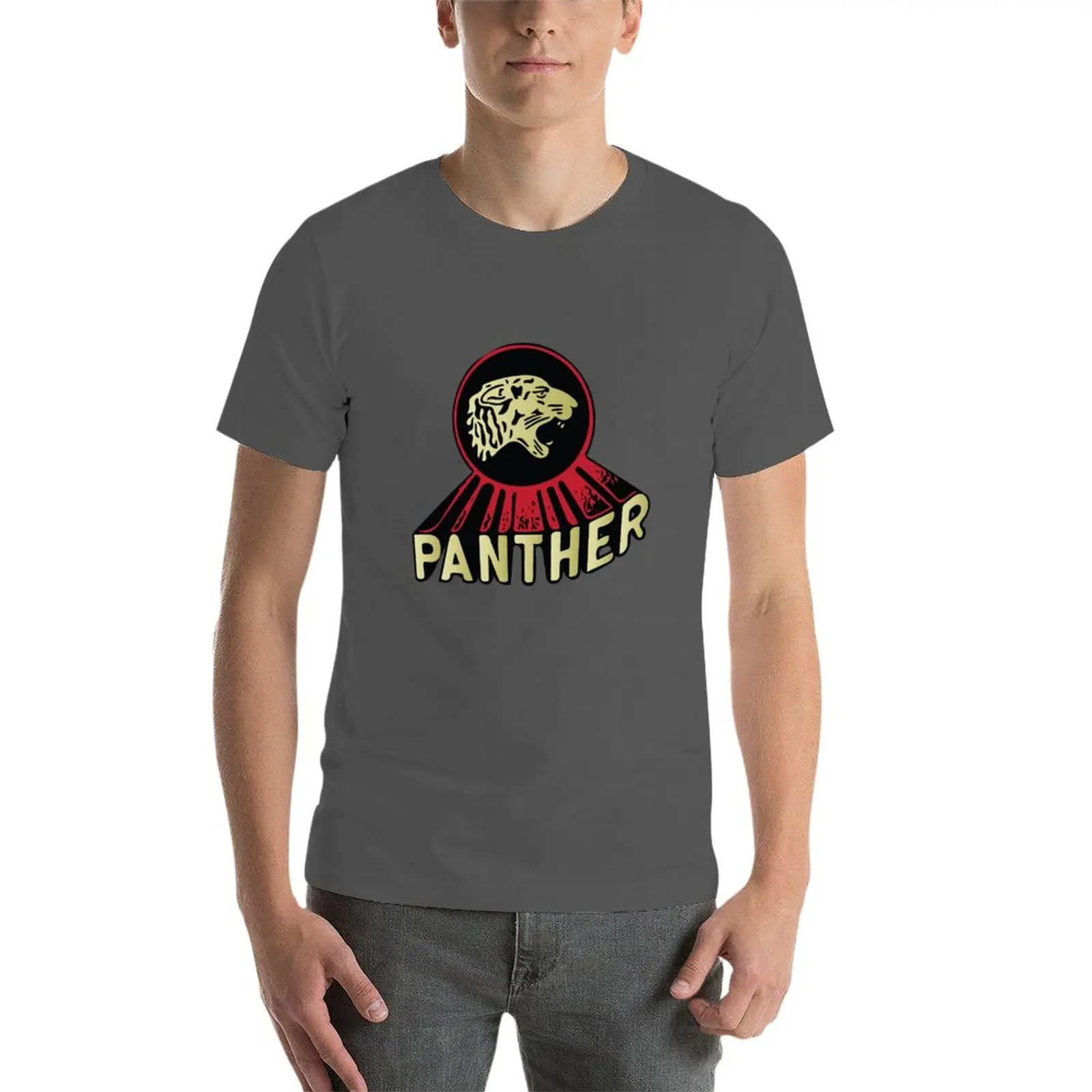 New Panther Motorcycle Logo T-Shirt vintage clothes oversized t shirt t shirts men