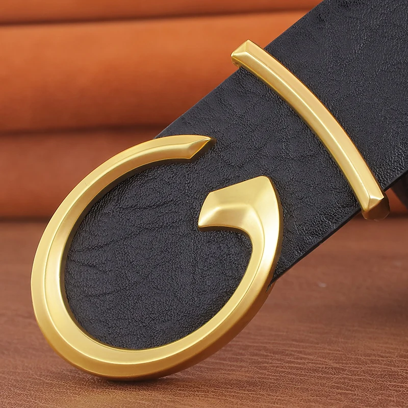 

Fashion Letter g Slide Buckle Corset Belt Mens Designer Full Grain Leather Brand Luxury Younth Formal Ceinture Homme B770