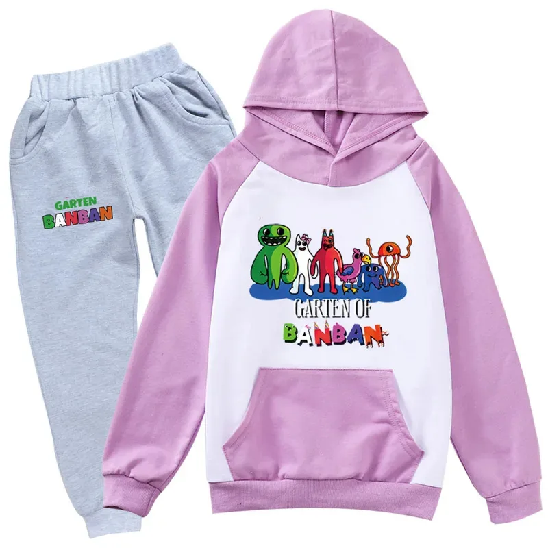 Jardim de banban meninas meninos conjunto de roupas crianças moda hoodies e calça conjunto crianças roupas primavera outono terno esportivo agasalho