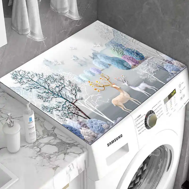 Silica Clay Dustproof Pad Waer Pad Nightstand Frie Sun Protection Cover Microwave Oven Waterproof Freezer Drum Cover Cloth