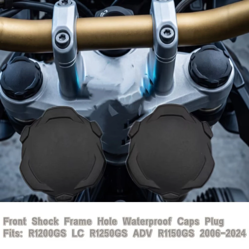 Motorcycle Front Shock Frame Hole Waterproof Caps Plug, Compatible with R1200GS LC R1250GS Adventure R1150GS 2006-2024