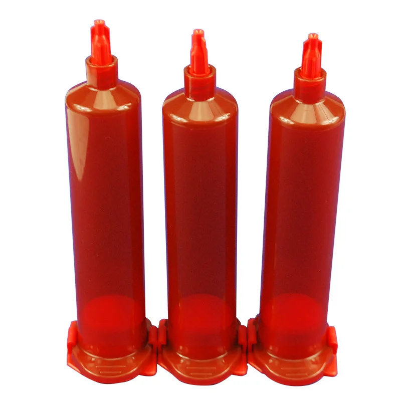 20 pezzi siringa industriale siringa di erogazione anticorrosiva ambra piccola capacità tipo usa siringa coperchio posteriore spina set di quattro pezzi