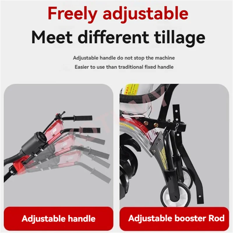 New Style Cultivator 4 Stroke Cultivator Multi-function Rotary Tiller Machinery Agricultural Garden Tools