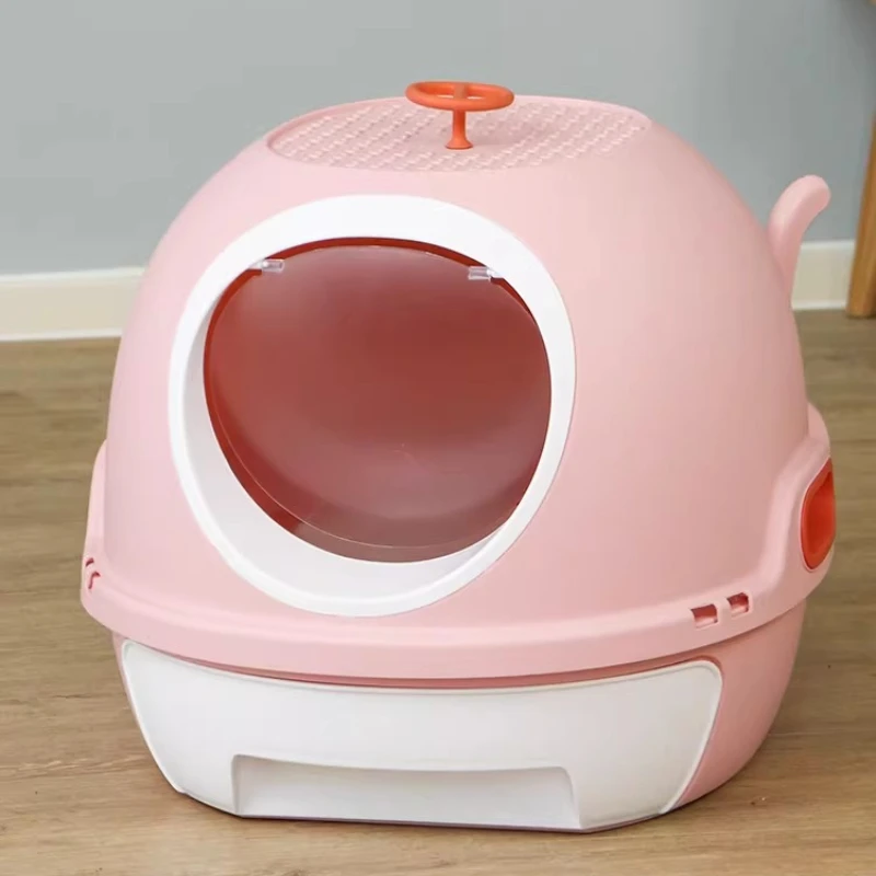 

Самоочищающийся туалет-лоток для кошек Toilet Castle: пластиковый лоток для приучения к туалету, аксессуары, пластиковый контейнер для утилизации отходов, товары для дома