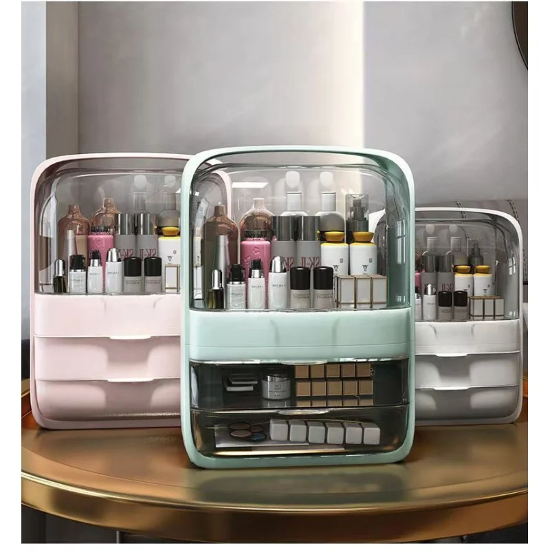 Makeup Organizers Shower Multifunctional Desktop Cosmetic Storage Box with Drawers for Makeup Organization Bathroom Shelf