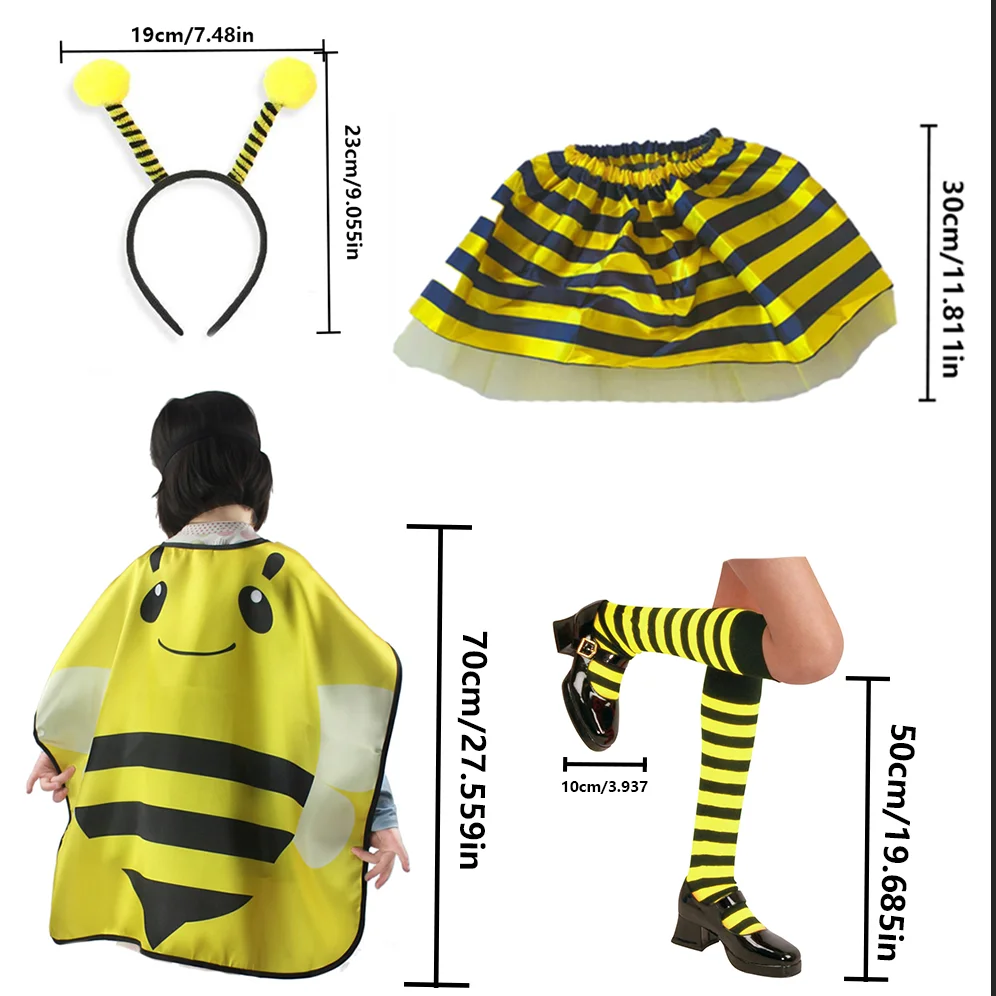 PESENAR Accessori di abbigliamento per Halloween, una varietà di set di api, adatti per l'abbigliamento della festa di Halloween