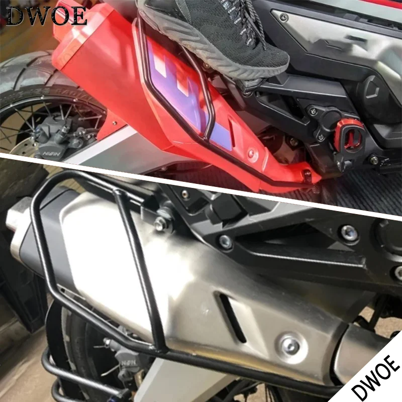 DWOE Motorcycle Exhaust Pipe Bumper Frame Protector Collision Rod For HONDA XADV750 2017 2018 2019 2020 2021 2022 2023 2024