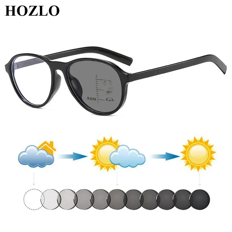 

Men Photochromic Progressive Multifocals Pilot Reading Sunglasses Women Presbyopia Glasses Hyperopia Spectacles Travel Driving