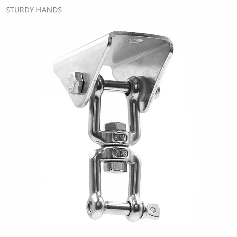 Gancio di sollevamento in acciaio inossidabile 304 gancio per fibbia di fissaggio gancio per altalena per sacco di sabbia per Yoga anello di sollevamento con Base addensata Hardware per la casa