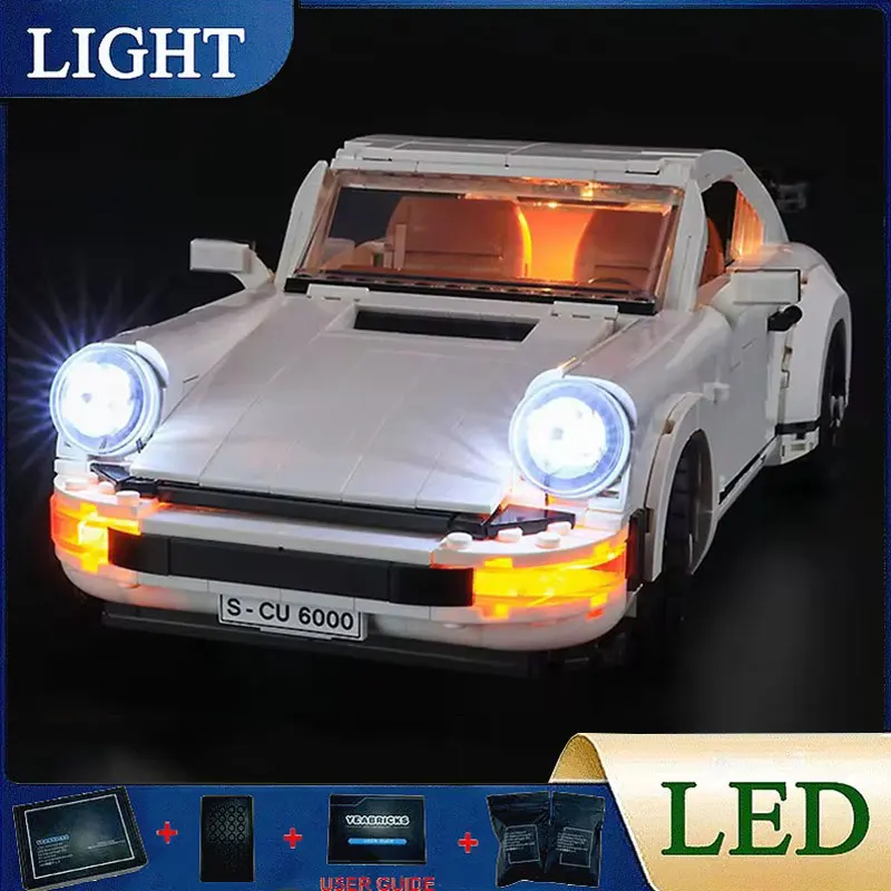 DIY LED Light Kit For LEGO 10295 911 Technical Super Sports Car Hypercar Building Block Set（Only LED Light,Without Blocks Model）